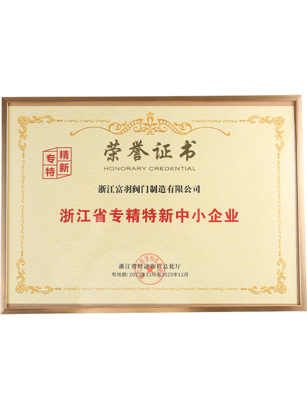 浙江省專精特新中小企業(yè)